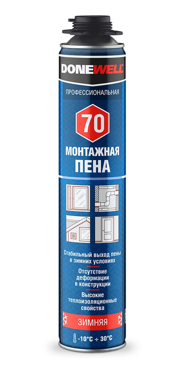 Пена монтажная Проф DONEWELL 70  Зима, опт