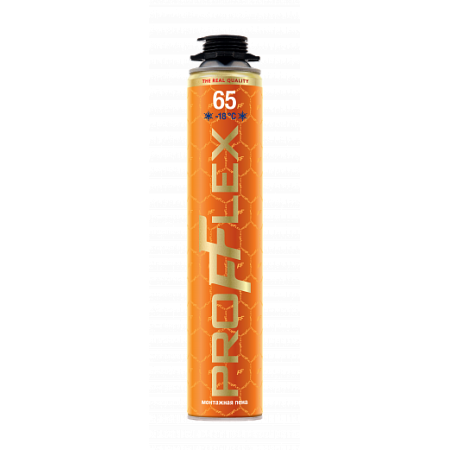 Пена монтажная Проф PROFFLEX PRO 65 л (Голд), 850ml зима, опт